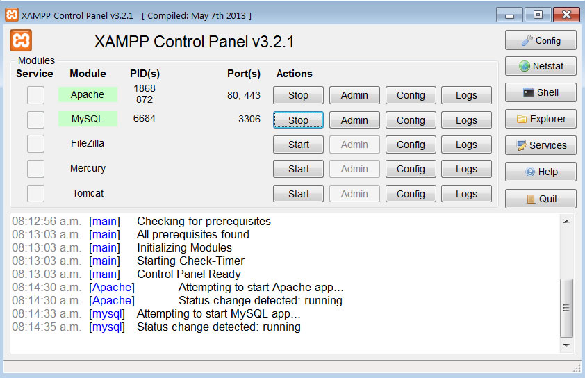 Xampp control panel v3.2.2 download