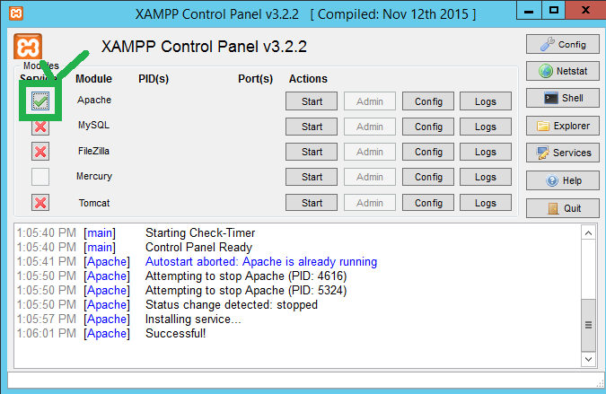 Descargar xampp control panel v3.2.1